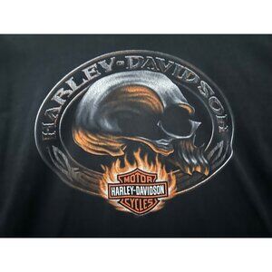 Harley-Davidson H-D HD Skull Flame T-Shirt Anaheim – Fullerton, California 2007